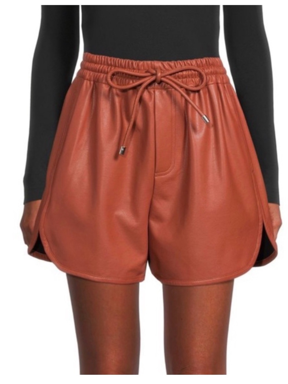 ALC faux leather shorts, small